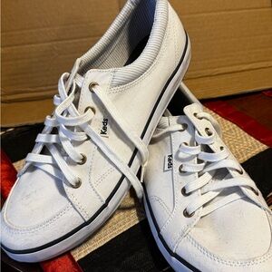 Keds Classic White Canvas Lace-Ups